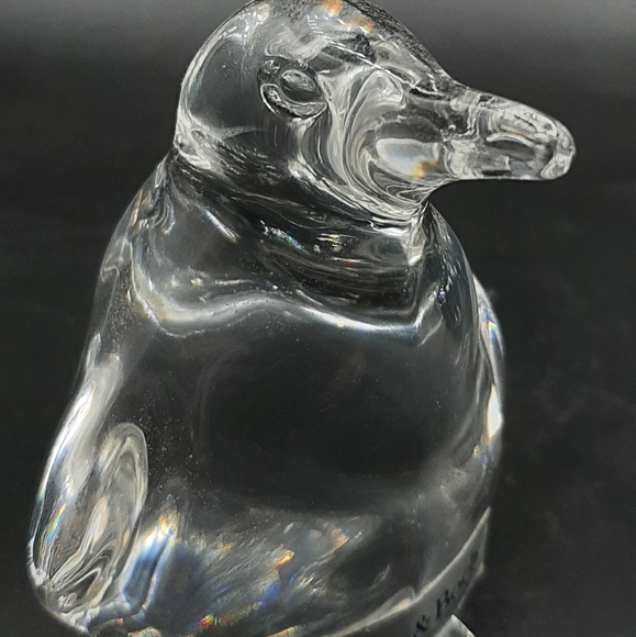 Vintage Villeroy & Boch Art Glass Penquin Figurines Sticker Signed on Bottom - Picture 7 of 9